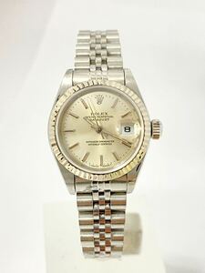 美品 ROLEX ロレックス SS/WG デイトジャスト 79174 自動巻　シルバー文字盤　A番