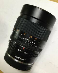 ☆CONTAX Planar 85mmf1.4 名玉☆美品　西ドイツ製　SONYレンズ用アダプター付き