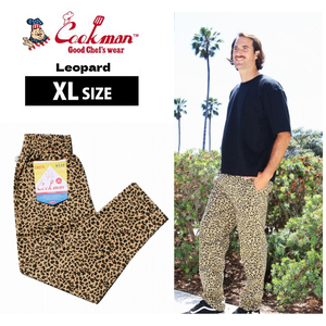 COOKMAN クックマン シェフパンツ Chef Pants Leopard レオパード アニマル柄 XLサイズ 231-31881 ゆうパケット1点まで送料無料