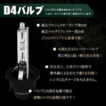 送料無料 純正交換 HIDバルブ 6000K 35w 2球 セット D4C D4S D4R HID バルブ ライト カスタム バイク 部品 ドレスアップ 防水_画像2