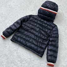 20AW 国内正規 モンクレール MONCLER キッズ ダウンジャケット フード付き トリコロール ライトダウン ジルー GIROUX 男女兼用 美品_画像6