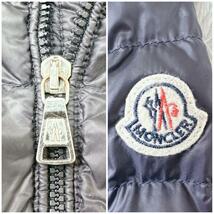 20AW 国内正規 モンクレール MONCLER キッズ ダウンジャケット フード付き トリコロール ライトダウン ジルー GIROUX 男女兼用 美品_画像8