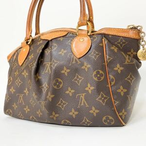 LOUIS VUITTON ルイヴィトン ハンドバッグ M40143 ティヴォリPM ティボリ モノグラム ブラウン系 ゴールド金具 ギャザー ロゴチェーン 