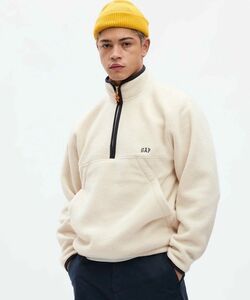 gap トレーナー アークティックフリース ハーフジップアップ プルオーバー