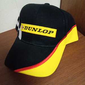 新品未使用：ダンロップ　DUNLOP　　チェッカーフラッグ柄帽子
