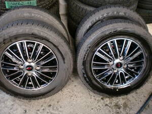 TEAD　13×4　PCD100　+45★深溝スタッドレス　145/80R13　VRX2　4本＃ワゴンR・ムーヴ