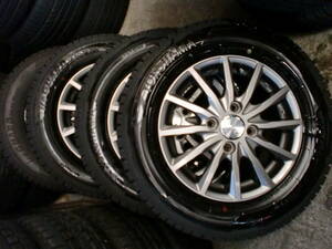 ワゴンR・ムーヴ・NBOX　LEBEN　13×4　PCD100　+43★深溝スタッドレス　145/80R13　4本