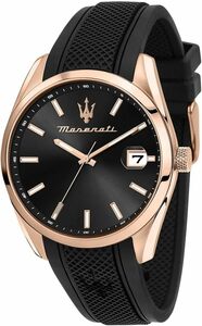 入手困難 新品 正規品 Maserati マセラティ 腕時計 メンズ ゴールド 金色 ブラック 黒 クロノグラフ オフィシャル 公式 箱付き プレゼント