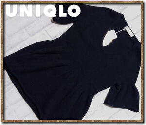 未使用！！☆UNIQLO　ユニクロ　カシミヤ100%Vネックニット　黒☆