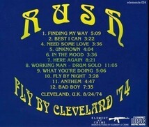 ラッシュ RUSH / FLY BY CLEVELAND '74新品プレス盤 ■_画像2