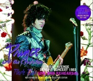 プリンス / PURPLE RAIN LIVE AND REHEARSAL FIRST AVENUE BENEFIT CONCERT 1983 プレス盤 2CD+1DVD