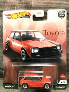 【ホットウィール】'81 TOYOTA STARLET KP61 トヨタ スターレット CAR CULTURE カーカルチャー 2024 新春企画