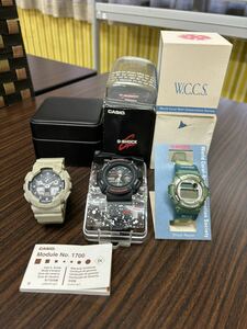 1円〜 G-SHOCK 3点　CASIO DW-9600WC AW-570 GA-100SD 電池切れ品