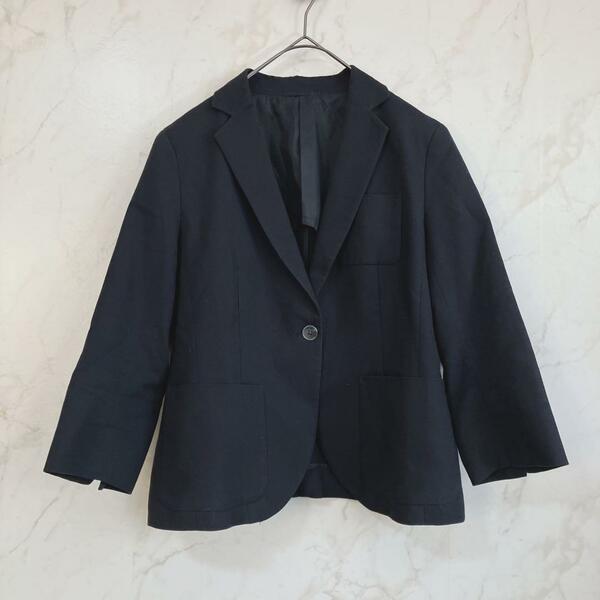 【M】フォーマルジャケット　ブラック　スーツ上　袖スリット