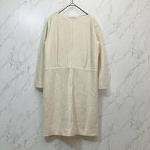 【38】良品★ ロペ ニットワンピース クリーム色 毛86% 膝上ワンピース_画像2