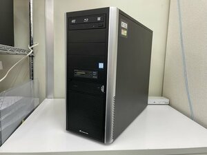 【UEFI起動確認済み／中古】eX.computer AeroStream RA7J-I181/ZT（Core i7-9700K, RAM4GB, SSD/HDD無し, M/B:TUF Z390-PLUS）★本体+AC