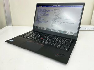 【UEFI起動確認済み／中古】ThinkPad X1 Carbon [TYPE 20KG-S20H00] (Core i5-8250U, RAM8GB, SSD無し) 本体のみ（ACアダプタ無し）