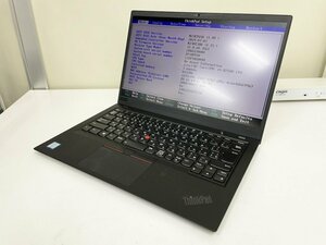 【UEFI起動確認済み／中古】ThinkPad X1 Carbon [TYPE 20KG-S20H00] (Core i5-8250U, RAM8GB, SSD無し) 本体のみ（ACアダプタ無し）