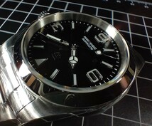 PAGANIDESIGN パガーニデザイン369index 40mm BLACK PD-1692 NH-35Ａ サファイア　200m防水 未使用　送料無料_画像6