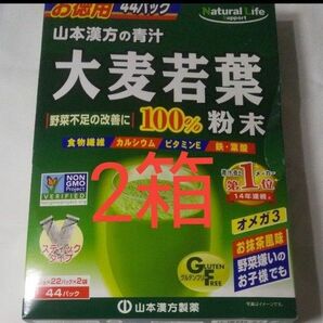 山本漢方製薬 大麦若葉 100% 3g×44包 2箱