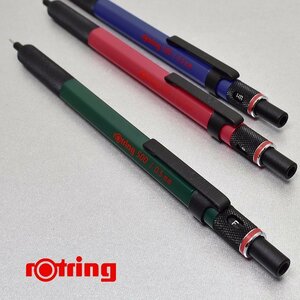 ◆●【ROTRING/ロットリング】rotring500 製図用 シャープペンシル 0.5mm グリーン 緑色 硬度表示 六角軸 ノック式 新品未使用/RO15-GRS