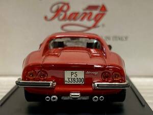 【希少絶版】Bang 1/43 フェラーリディーノ246GT ストリート1969 レッド