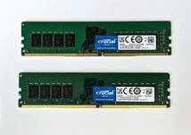 Crucial DDR4 デスクPC用メモリー 16GB ×2 CT16G4DFD824A_画像1