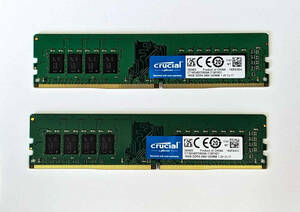 Crucial DDR4 デスクPC用メモリー 16GB ×2 CT16G4DFD824A