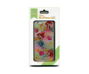 ★Disney ディズニー 3D iPhone6s iPhone6（4.7インチ）ケース リトルマーメイド アリエル k004 3Dホログラム 立体に見える