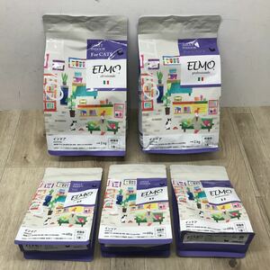 175 D 1円〜 ELMO INDOOR 成猫 用 1歳〜 キャットフード エルモ インドア 2kg×2袋 400g×3袋 セット 猫 エサ 中古 未使用 未開封