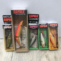 192 D 1円〜 釣り RaPaLa ラパラ / ミノー ルアー 5個 セット 中古_画像1