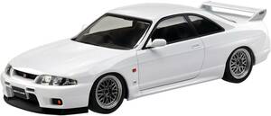 アオシマ1/32プラモデル　ニッサン R33スカイラインGT-R カスタムホイール(ホワイト)　新品・未開封