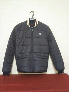 極美品! 正規品! LAVENHAM × FRED PERRY 英国製キルティングジャケット ネイビー XS ラベンハム × フレッドペリー 中綿ジャケット