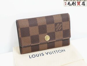 ルイヴィトン LOUIS VUITTON ダミエ キーケース ミュルティクレ 6 N62630 未使用 ファッション小物