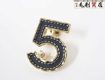 シャネル CHANEL Ｂ23Ｓ No.5 モチーフ ブローチ ココマーク ブラック ゴールド 極上美品 アクセサリー_画像1