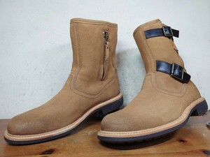 [.. надеть обувь только / не использовался ]UGG/ UGG внутри боа engineer boots Mens UK7 25.5cm соответствующий песочный бежевый замша /birkenstock trippen