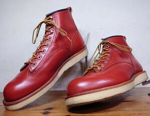 【美品】2010年 USA製 REDWING/レッドウィング 2907 ラインマン モンキーブーツ 9D 27cm相応 オロラセット 赤茶