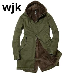  обычная цена 8 десять тысяч wjk stretch satin M64 боа Mod's Coat S хаки жакет блузон 1piu akm Jun - si Moto 