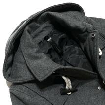 定価8.3万 wjk stretch flannel wool 2-way duffle coat S グレー ストレッチウールダッフルコート ダウン 1piu akm ジュンハシモト_画像6