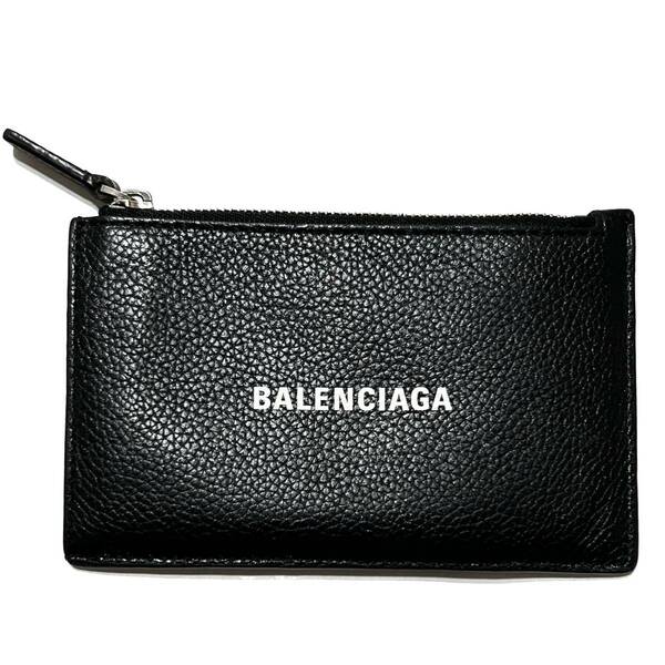 国内正規品 BALENCIAGA CASH WALLET 黒 640535 バレンシアガ フラグメントケース 小銭入れ 財布 本物