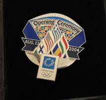 【入手困難】2004 アテネオリンピック 開会式 opening Ceremony ピンバッジ とキーホルダー２個 セット_画像2