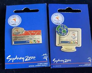 2000 シドニーオリンピック 記念 《PC & マウス》official store ピンバッジ ２個 セット