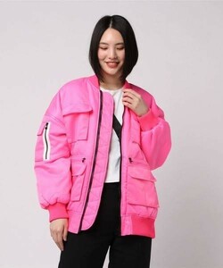 atmos pink■フィッシング ブルゾン■PINK 19FA-I■サイズ：FREE■ピンク■定価27,500円■MA-1風■美品