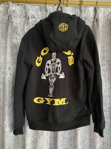  Gold Jim goldsgym gold'sgym muscle Terminator gym goldgym men's sweat Parker ZIP full Zip sweatshirt new goods M S rare 