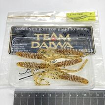 614346 チームダイワ TD フラットツイン １４本 5インチ TEAM DAIWA T.D. FLAT TWIN T.D.WORM オールド 希少入手困難品_画像2