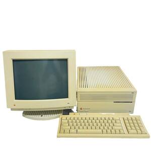 あ3-01）Apple Macintosh Color Display M1212　カラー ディスプレイ　14インチ CRT PCモニター/Apple Keyboard II M0487 キーボード/Apple