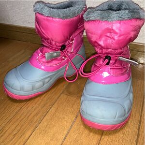 スノーブーツ ブーツ キッズ ボア 雪 防寒 ピンク かわいい 