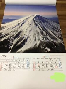美しき日本　壁掛けカレンダー フィルム　2024年　令和6年　富士山　企業名　紅葉