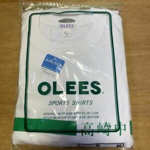 3L OLEES Takasaki junior high school gym uniform T-shirt name . attaching dead stock 