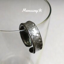 ☆錫リング☆Mercury水星☆7㎜幅☆ハンドメイド☆受注製作☆サイズオーダー☆メンズレディース★_画像6